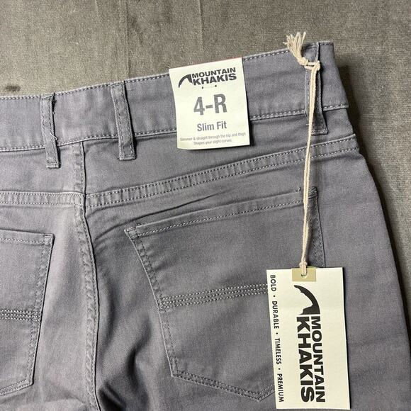 Mountain Khakis Women's Sz 4R Low Rise Slim Fit Grey NWT - Picture 1 of 8